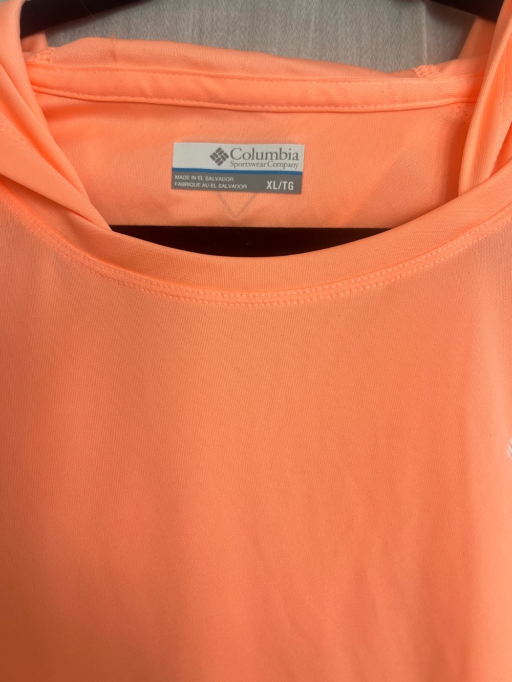 Columbia Peach Long Sleeve Hooded Sun Tee - Picture 6 of 6
